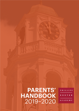 Phillips Exeter Academy Parents' Handbook 2019-20