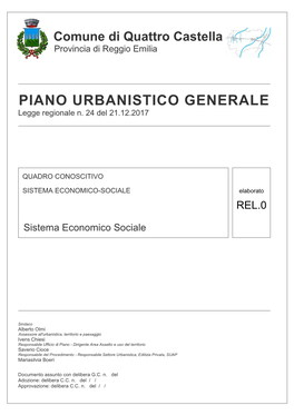PIANO URBANISTICO GENERALE Legge Regionale N