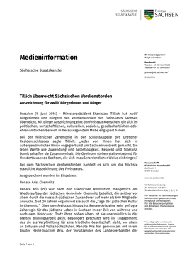 Diese Medieninformation Im PDF-Format