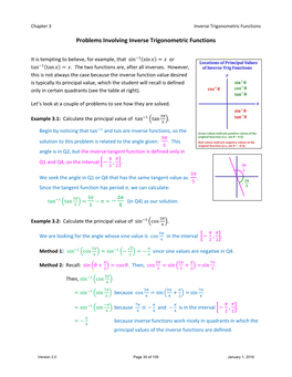 Inverse Trig Problems