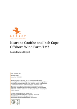 Neart Na Gaoithe and Inch Cape Offshore Wind Farm TMZ Consultation Report