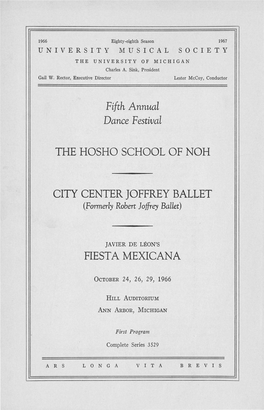 The Hosho School of Noh City Center Joffrey Ballet