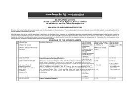 SCHEDULE of the SECURED ASSETS Sl