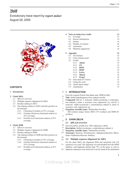 2Blf Lichtarge Lab 2006