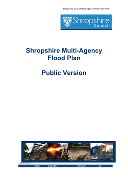 Shropshire Multi-Agency Flood Plan Public Version