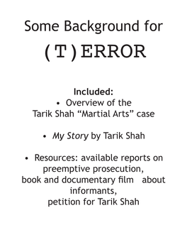 Townload Printable Flyer Regarding Tarik Shah's Case