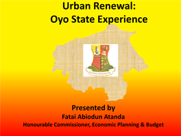 Urban Renewal Oyo State Experience1