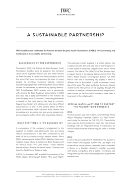 A Sustainable Partnership