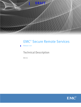 EMC Secure Remote Services 3.18 Technical Description