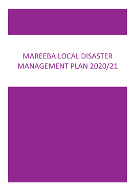 Mareeba Local Disaster Management Plan 2020/21