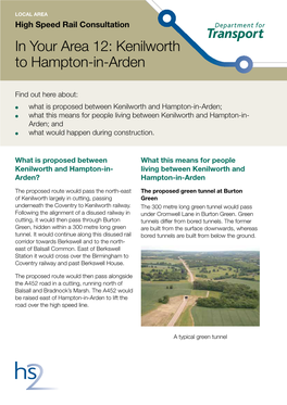 Kenilworth to Hampton-In-Arden