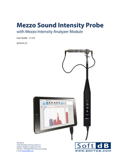 Mezzo Sound Intensity Probe with Mezzo Intensity Analyzer Module