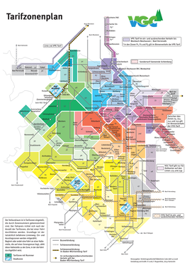 Tarifzonenplan Pforzheim/Hbf