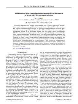 Nonequilibrium Phase Transitions and Pattern Formation As Consequences of Second-Order Thermodynamic Induction