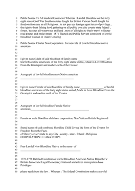 Lawful Bloodline on the Forty Eight States Civil War Southern States Fought Fo