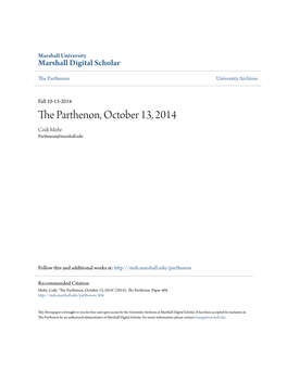 The Parthenon, October 13, 2014