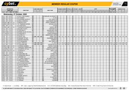 Midweek Regular Coupon 05/10/2020 10:09 1 / 7