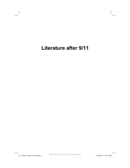 Literature After 9/11