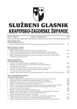 Grad Oroslavje Općina Hum Na Sutli Općina Konjščina