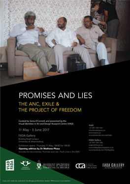 Promises and Lies the Anc, Exile & the Project of Freedom