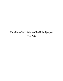 View and Download La Belle Époque Art Timeline