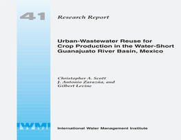 Research Report Urban-Wastewater Reuse for Crop Production in The