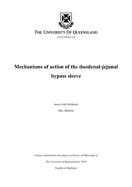 Mechanisms of Action of the Duodenal-Jejunal Bypass Sleeve