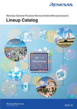 Renesas General-Purpose Microcontrollers/Microprocessors Lineup Catalog