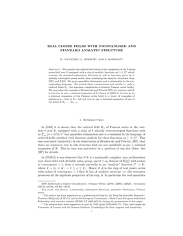 Real Closed Fields with Nonstandard and Standard Analytic Structure