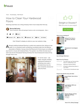 How to Clean Your Hardwood Floors