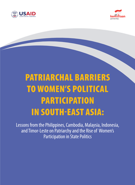 Patriarchal Barriers to Women's Political