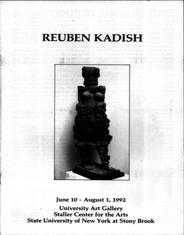 Reuben Kadish and His Work