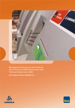 Management Discussion and Analysis, Share Price and ADR Performance and Financial Statements 2008