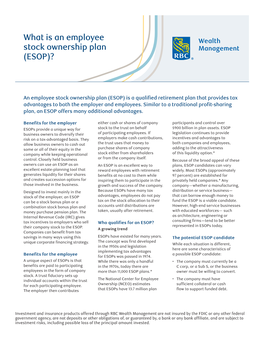 What Is an Employee Stock Ownership Plan (ESOP)?