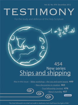 Testimony Magazine December 2012