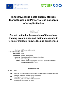 Innovative Large-Scale Energy Storage Technologies and Power-To-Gas Concepts After Optimisation