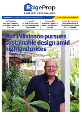 Guz Wilkinson Pursues Sustainable Design Amid High Land Prices