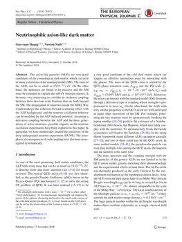 Neutrinophilic Axion-Like Dark Matter