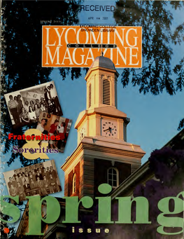 LYCOMING COLLEGE MAGAZINE • SPRING :™Il -'