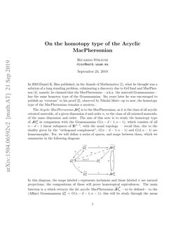 On the Acyclic Macphersonian