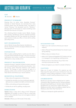 AUSTRALIAN KURANYA™ Essential OIL BLEND