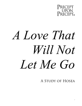 A Study of Hosea