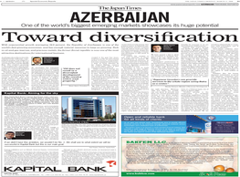 AZERBAIJAN PANORAMA REPORTS AZERBAIJAN Circles, but in Society at Large