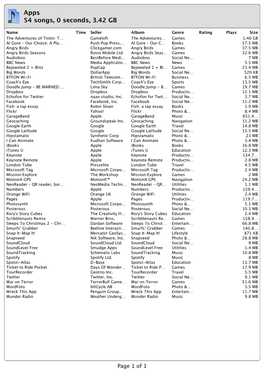 Apps 54 Songs, 0 Seconds, 3.42 GB