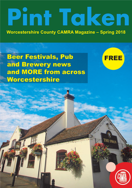 FREE Beer Festivals, Pub and Brewery News and MORE from Across Worcestershire