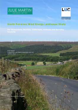 South Pennines Wind Energy Landscape Study 2014