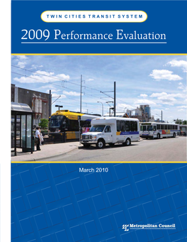 2009 Twin Cities Transit System Performance Evaluation