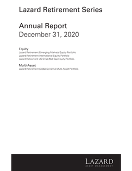 Annual Report December 31, 2020