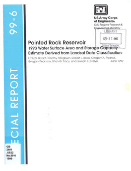 Painted Rock Reservoir: 1993 Water Surface Area and Storage Capacity Estimate Derived from Landsat Data Classification 6