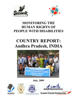 COUNTRY REPORT: Andhra Pradesh, INDIA